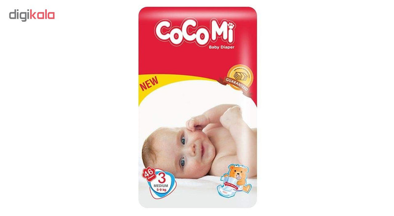 پوشک کوکومی مدل Eco46 سایز 3 بسته 3 عددی