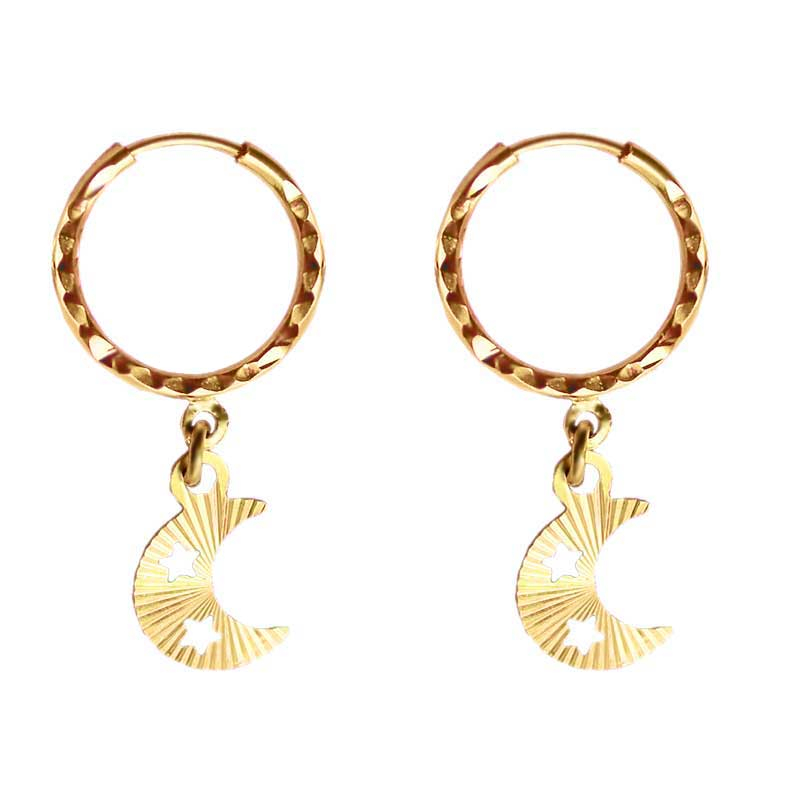 گوشواره طلا 18 عیار زنانه نازنین کد B-001