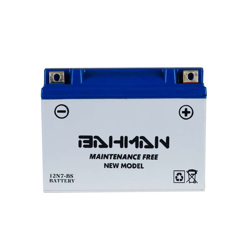 باتری موتورسیکلت بهمن مدل 12n7-bs