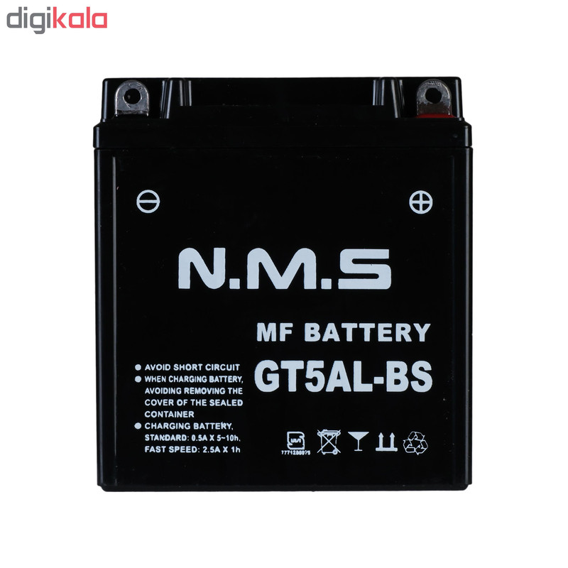باتری موتورسیکلت ان ام اس مدل GT5AL-bs