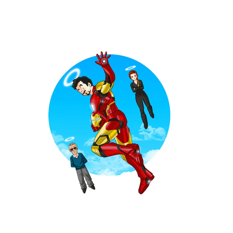 استیکر تزئینی موبایل طرح Iron Man مدل STM777