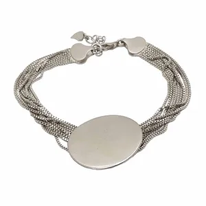 دستبند نقره زنانه ترمه 1 طرح دایره کد DB 5006