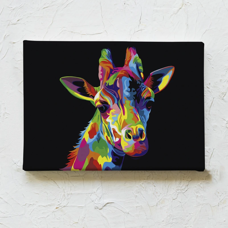 تابلو بوم چاپ سی طرح زرافه آفریقایی کد Canvas020