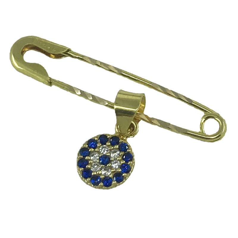 سنجاق سینه طلا 18 عیار زنانه طرح چشم کد SP-008 سنجاق سینه طلا 18 عیار زنانه طرح چشم کد SP-008