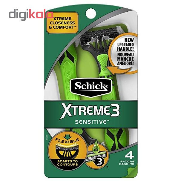 خودتراش شیک مدل xtreme3 new بسته 4 عددی