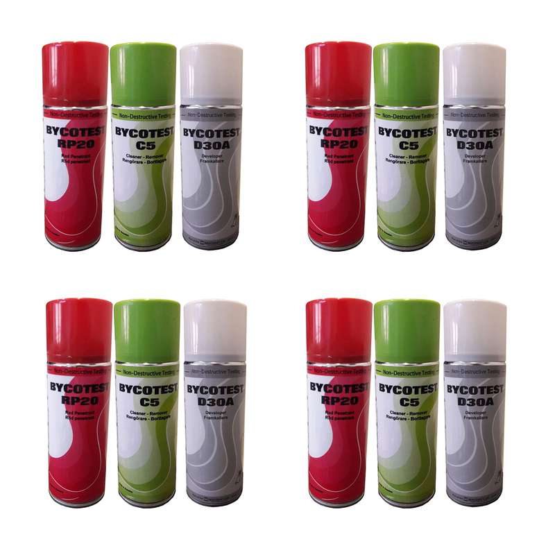 اسپری تست مایعات نافذ بایکوتست مدل C5-D30A-RP20 حجم 400 میلی لیتر مجموعه 12 عددی اسپری تست مایعات نافذ بایکوتست مدل C5-D30A-RP20 حجم 400 میلی لیتر مجموعه 12 عددی