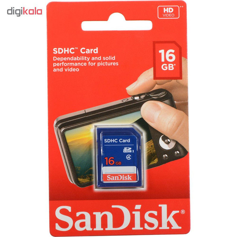 کارت حافظه SDHC سن دیسک کلاس 4استاندارد UHS-I U3 سرعت 320MBps ظرفیت 16 گیگابایت