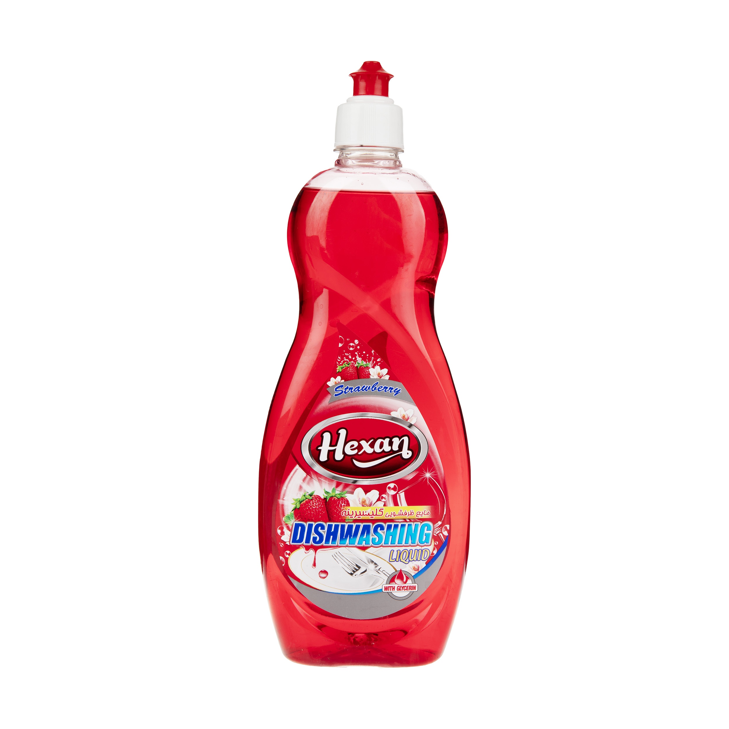 مایع ظرفشویی هگزان مدل Strawberry حجم 750 میلی‌ لیتر