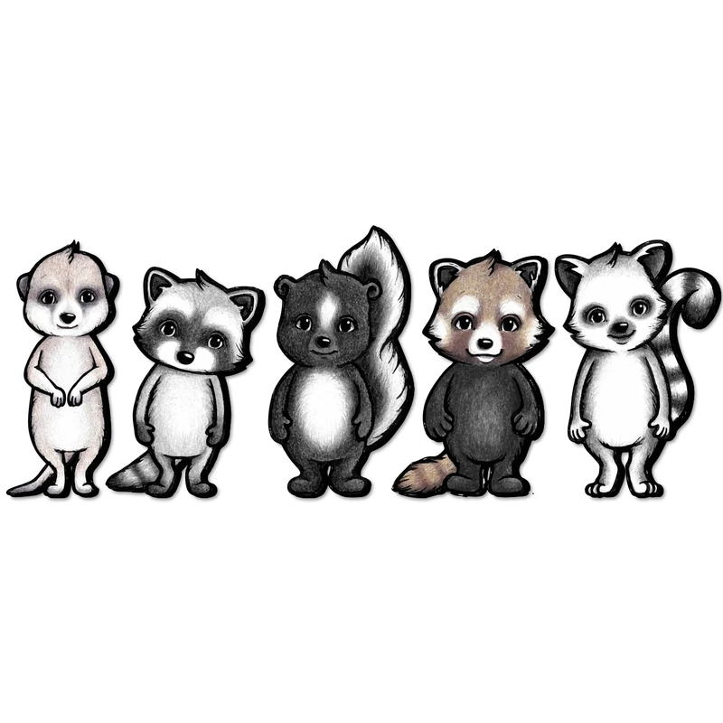 استیکر باروچین مدل animal friends series 1