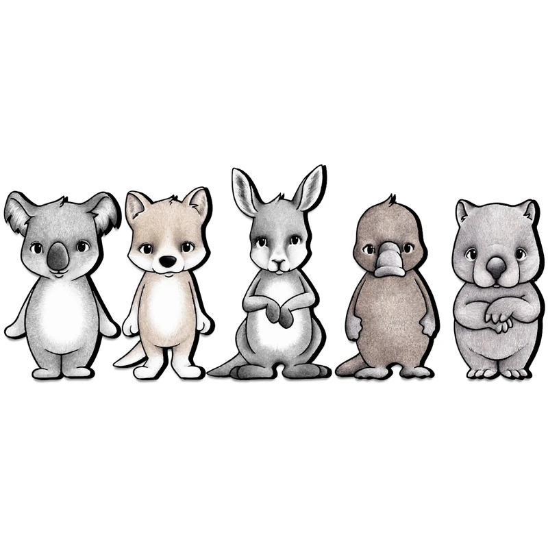 استیکر ژیوار مدل animal friends series 2