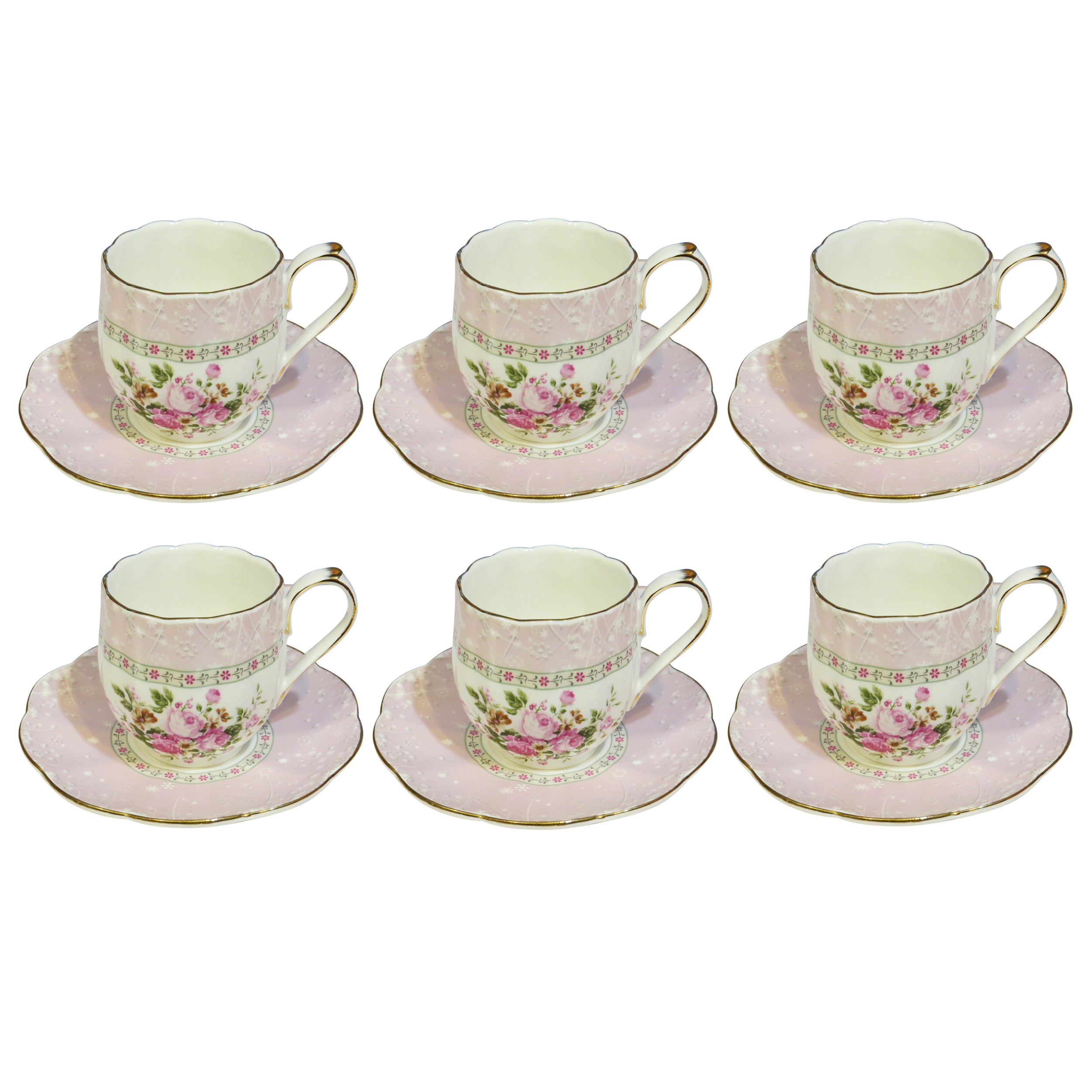 سرویس چایخوری 12 پارچه نوانس مدل altin rose