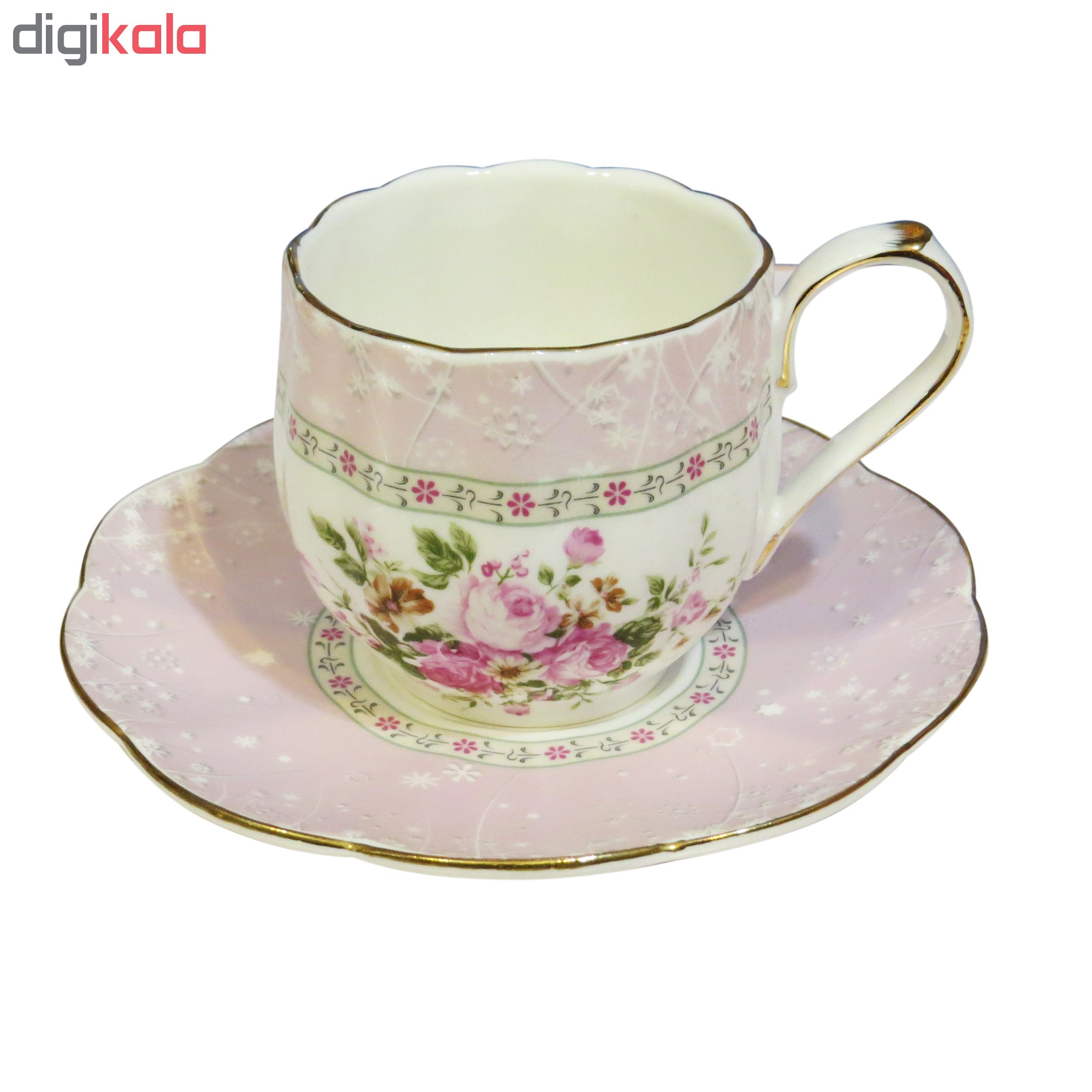 سرویس چایخوری 12 پارچه نوانس مدل altin rose