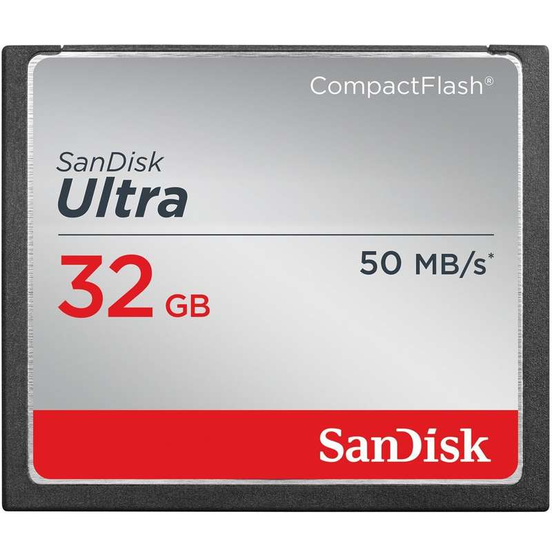 کارت حافظه CompactFlash سن دیسک مدل Ultra سرعت 333X 50MBps ظرفیت 32 گیگابایت کارت حافظه CompactFlash سن دیسک مدل Ultra سرعت 333X 50MBps ظرفیت 32 گیگابایت