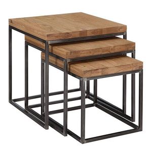 میز جلو مبلی کد iron2 مجموعه 3 عددی