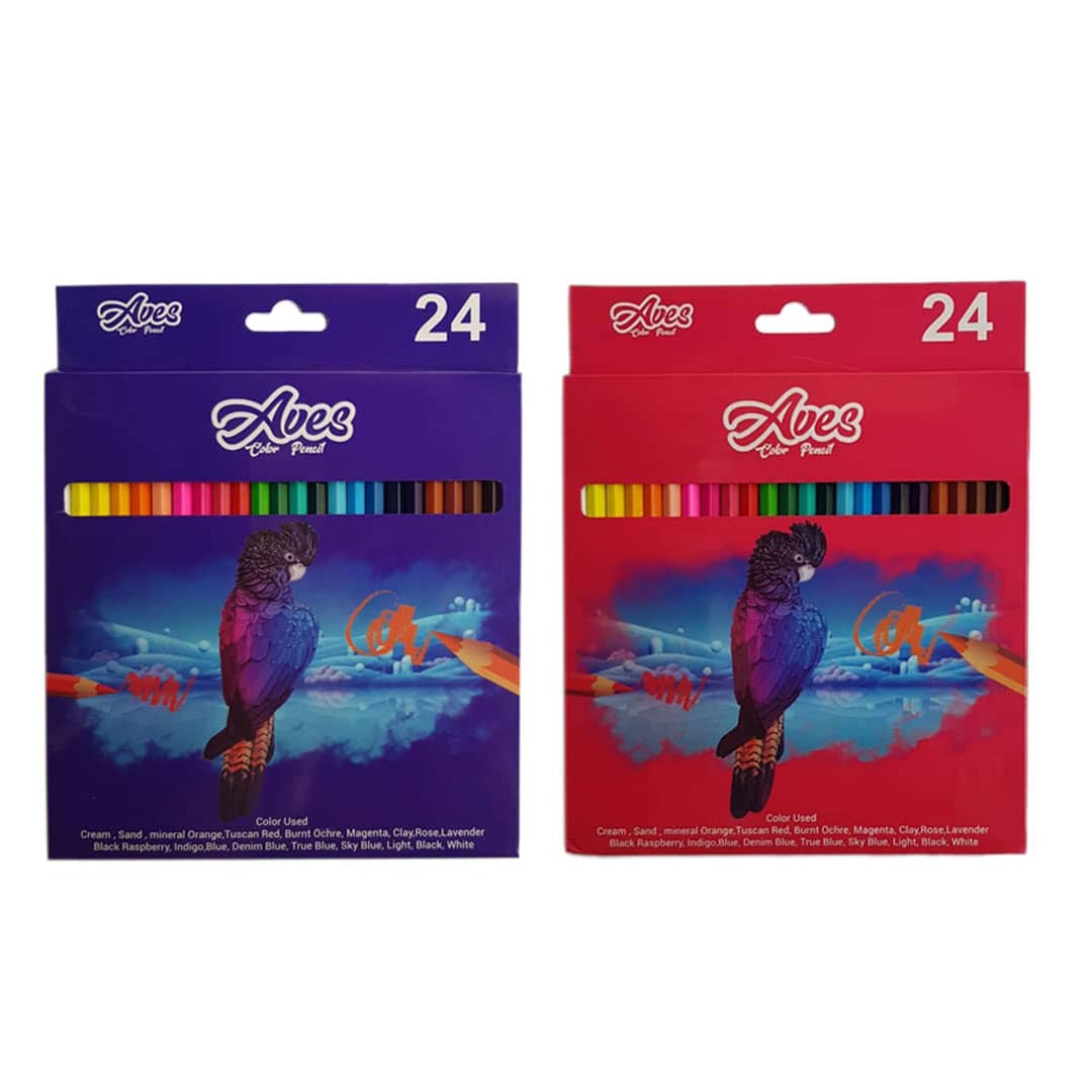 مداد رنگی ۲۴ رنگ اویز مدل فنتستیک بسته ۲ عددی