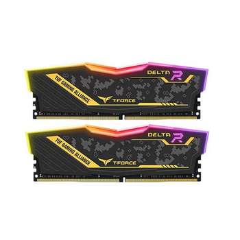 رم دسکتاپ DDR4 دو کاناله 2400 مگاهرتز تیم گروپ مدل  CL16 T-Force  TUF  Delta RGB ظرفیت 16 گیگابایت