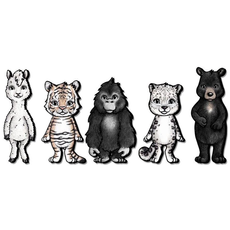 استیکر باروچین مدل animal friends series 4