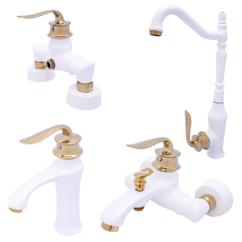 شیرآلات گلپانیک مدل هلن کد A008 مجموعه 4 عددی شیرآلات گلپانیک مدل هلن کد A008 مجموعه 4 عددی