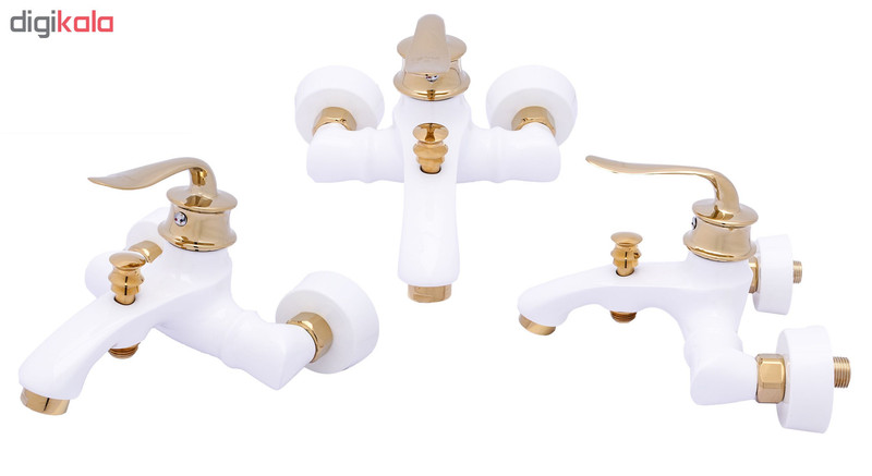 شیرآلات گلپانیک مدل هلن کد A008 مجموعه 4 عددی شیرآلات گلپانیک مدل هلن کد A008 مجموعه 4 عددی