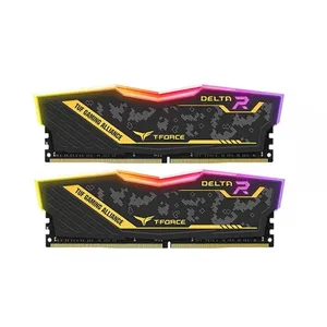 رم دسکتاپ DDR4 دو کاناله 2400 مگاهرتز CL16 تیم گروپ T-Force TUF Delta RGB ظرفیت 32 گیگابایت