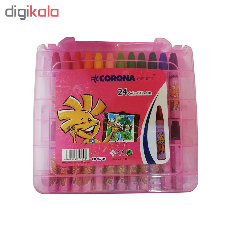 پاستل روغنی 24 رنگ کرونا کد 654