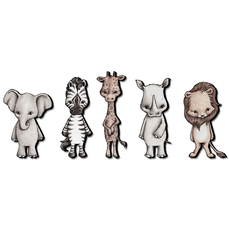 استیکر ژیوار مدل animal friends series 5