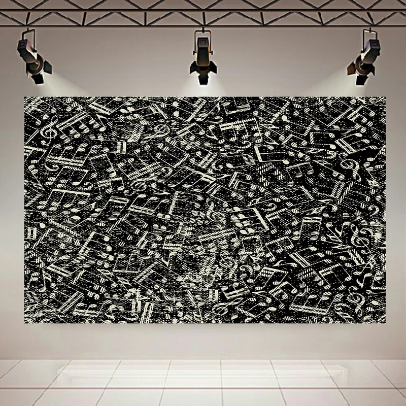  پوستر طرح نت های پراکنده مدل سمفونی پیچیده کد PD30108