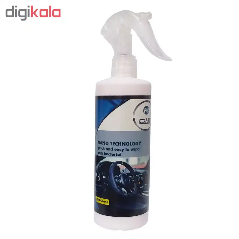اسپری واکس داشبورد و لاستیک خودرو سی واکس مدل CW-240ML حجم 240 میلی لیتر