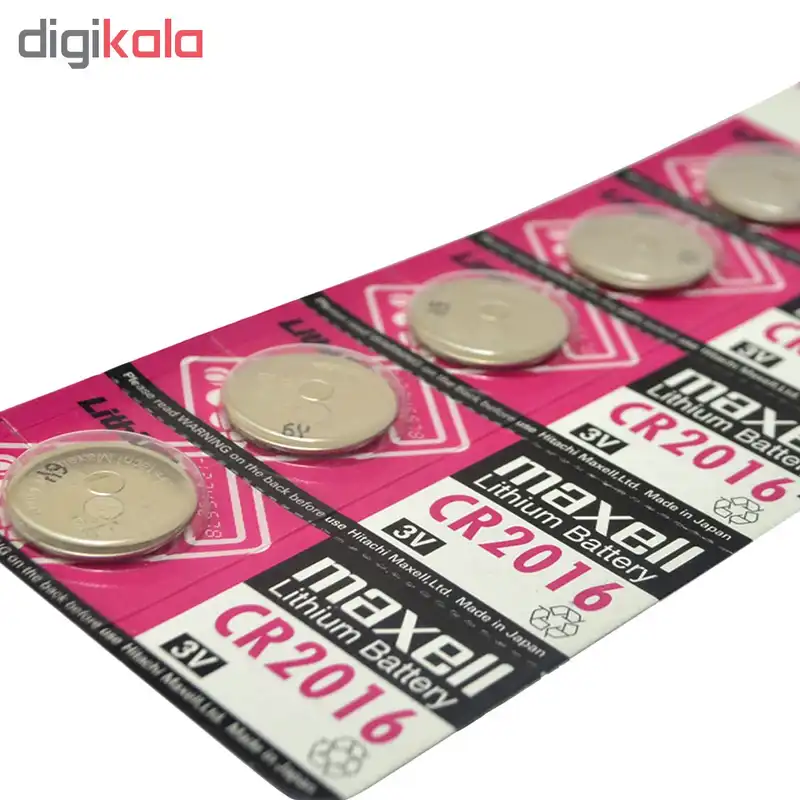 باتری سکه ای  مدل CR2016 بسته 5 عددی