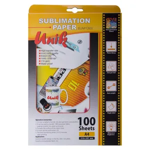 کاغذ سابلیمیشن یونیک کد 7265 سایز A4 بسته 100 عددی