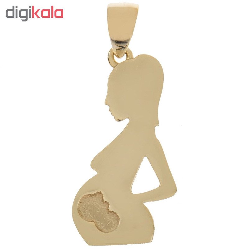 آویز گردنبند طلا 18 عیار زنانه طرح مادر باردار مدل SG158