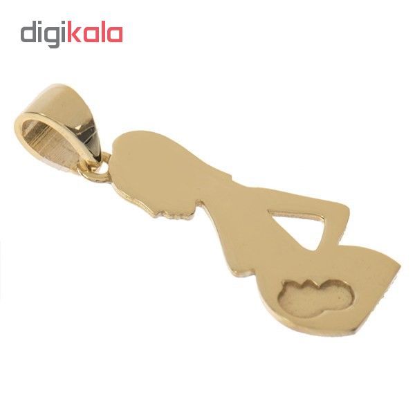 آویز گردنبند طلا 18 عیار زنانه طرح مادر باردار مدل SG158 -  - 3