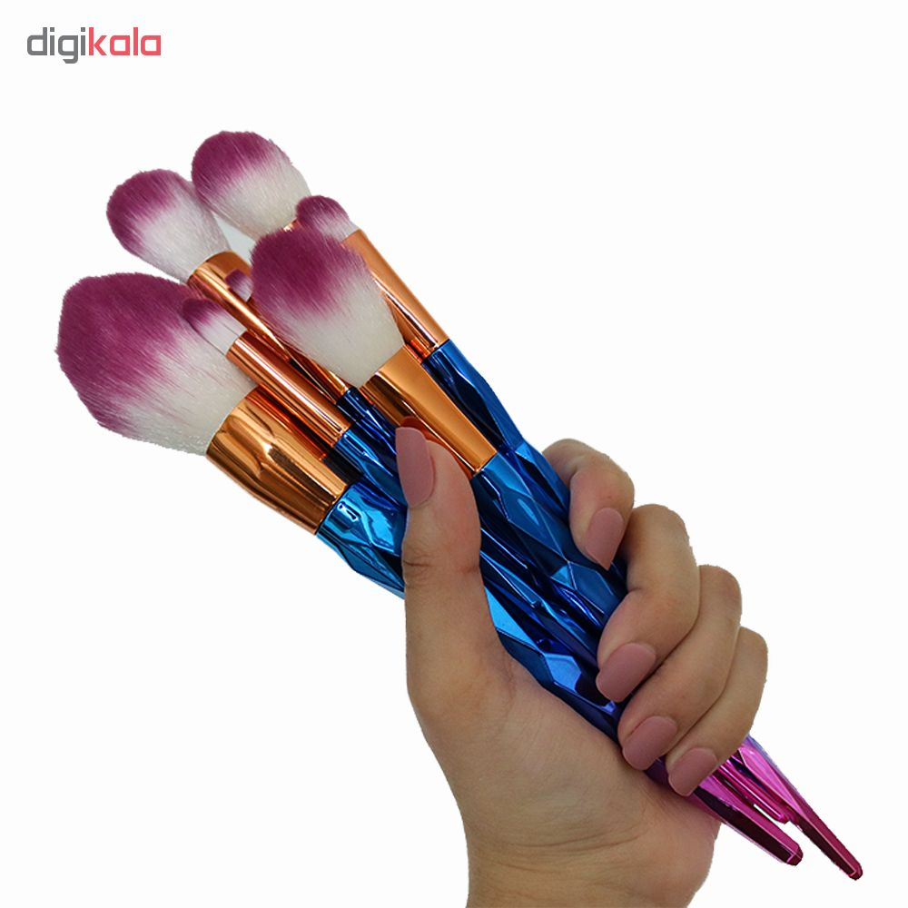 ست برس آرایشی طرح الماس مجموعه 7 عددی