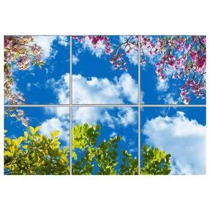 تایل سقفی آسمان مجازی مدل AZ32028 سایز 60*60 سانتی متر بسته 6 عددی
