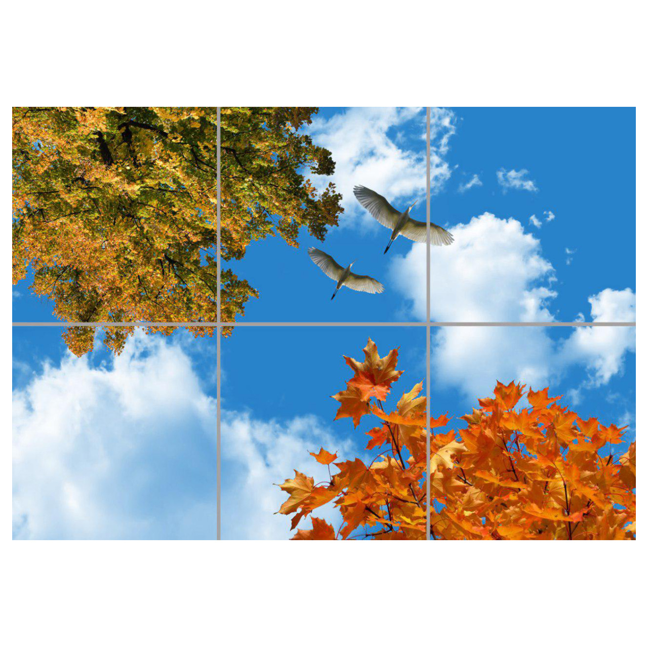 تایل سقفی آسمان مجازی مدل AZ32036 سایز 60*60 سانتی متر بسته 6 عددی