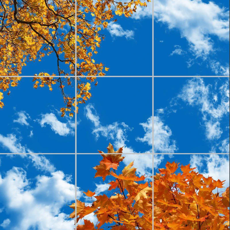 تایل سقفی آسمان مجازی مدل AZ33068 سایز 60*60 سانتی متر بسته 9 عددی