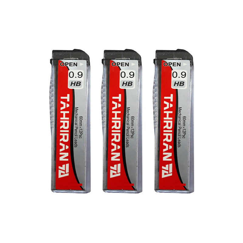 نوک مداد نوکی 0.9 میلی متری تحریران کد 4 جعبه 3 عددی