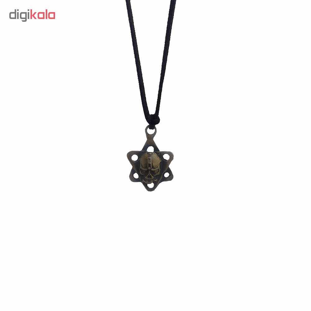 گردنبند مردانه طرح اسکلت کد PE 1030
