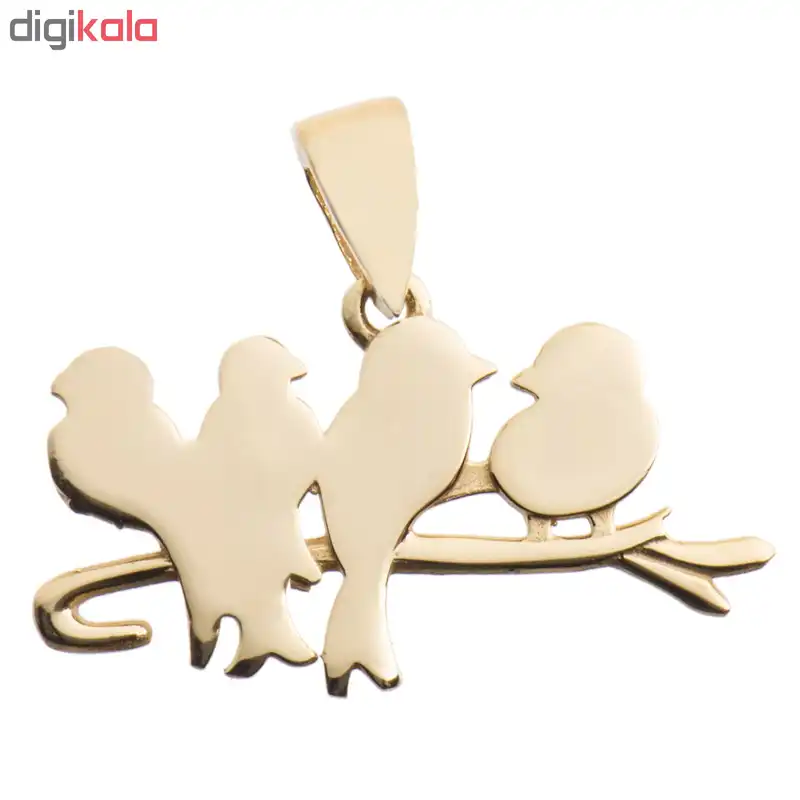 آویز گردنبند طلا 18 عیار زنانه طرح پرنده مدل SG168