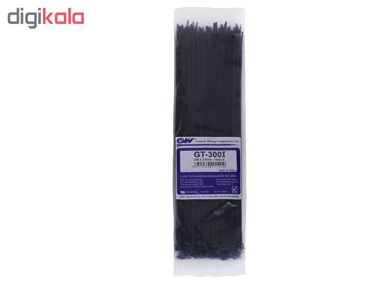 بست کمربندی جی دبلیو مدل GT-300I بسته 100 عددی