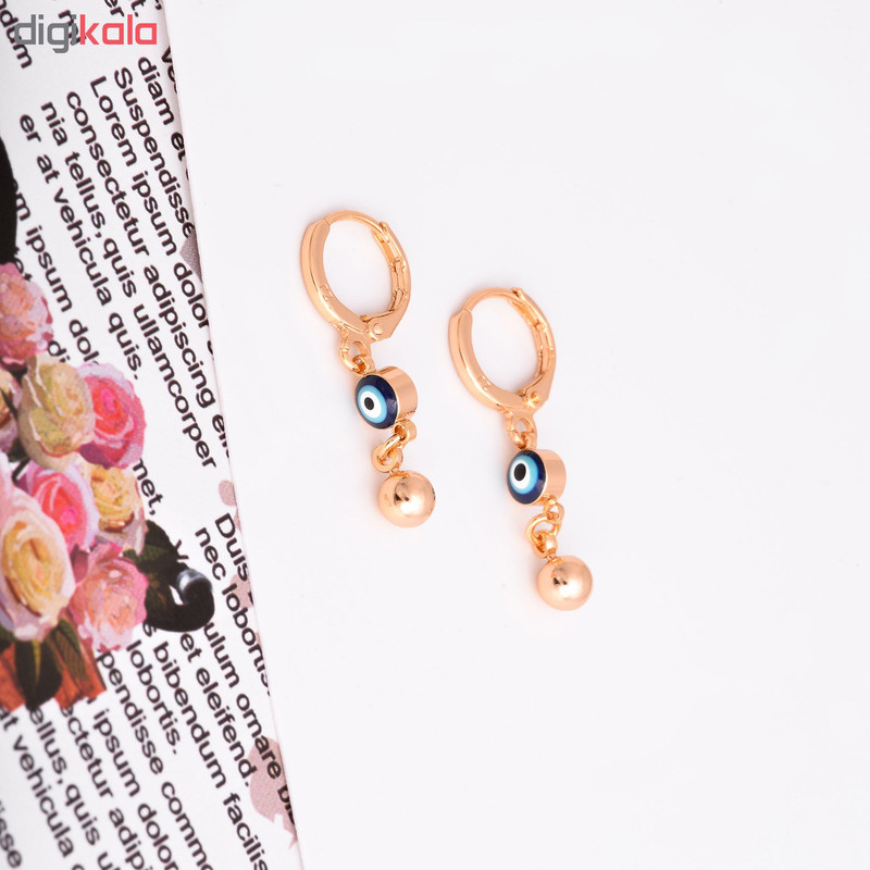 گوشواره طرح چشم نظر مدل GO1329