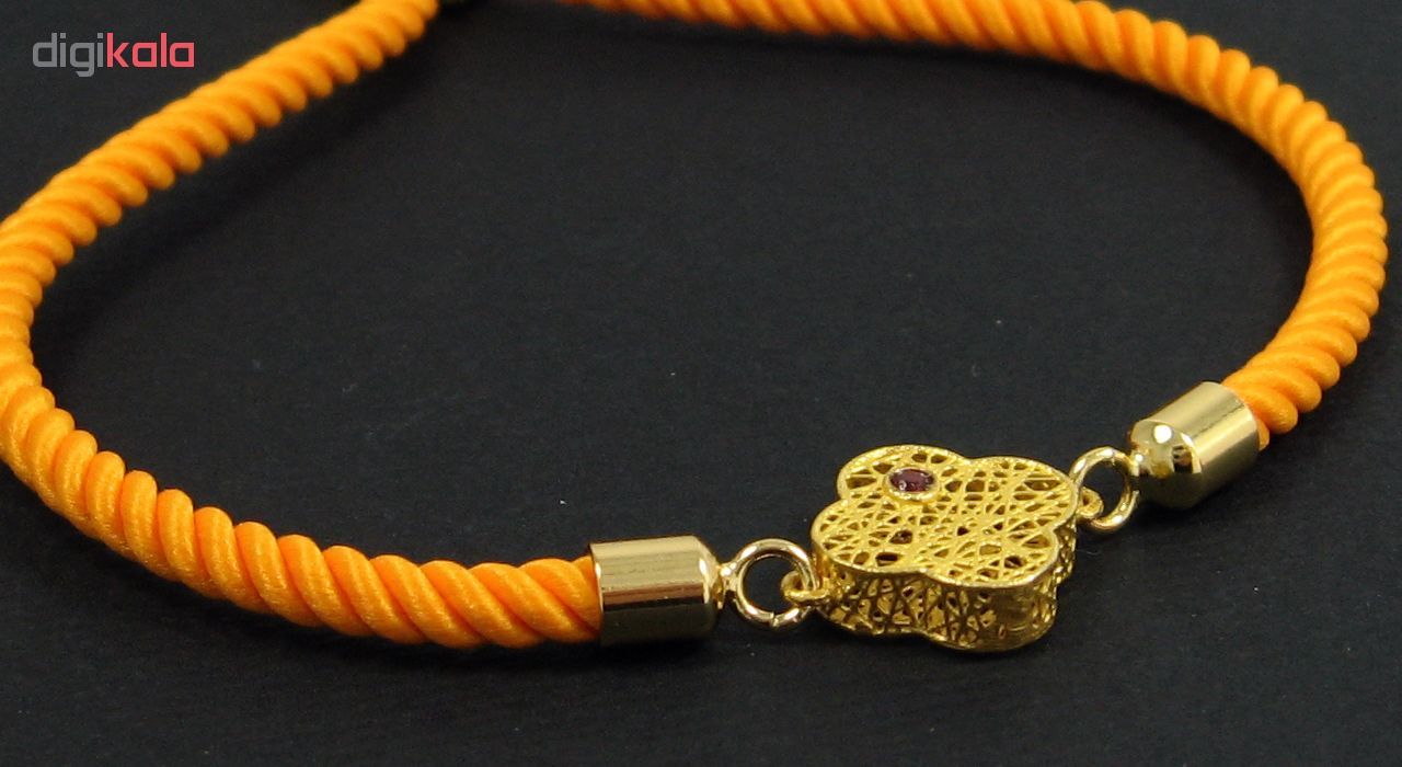 دستبند طلا 18 عیار زنانه مانچو کد bfg152 -  - 6