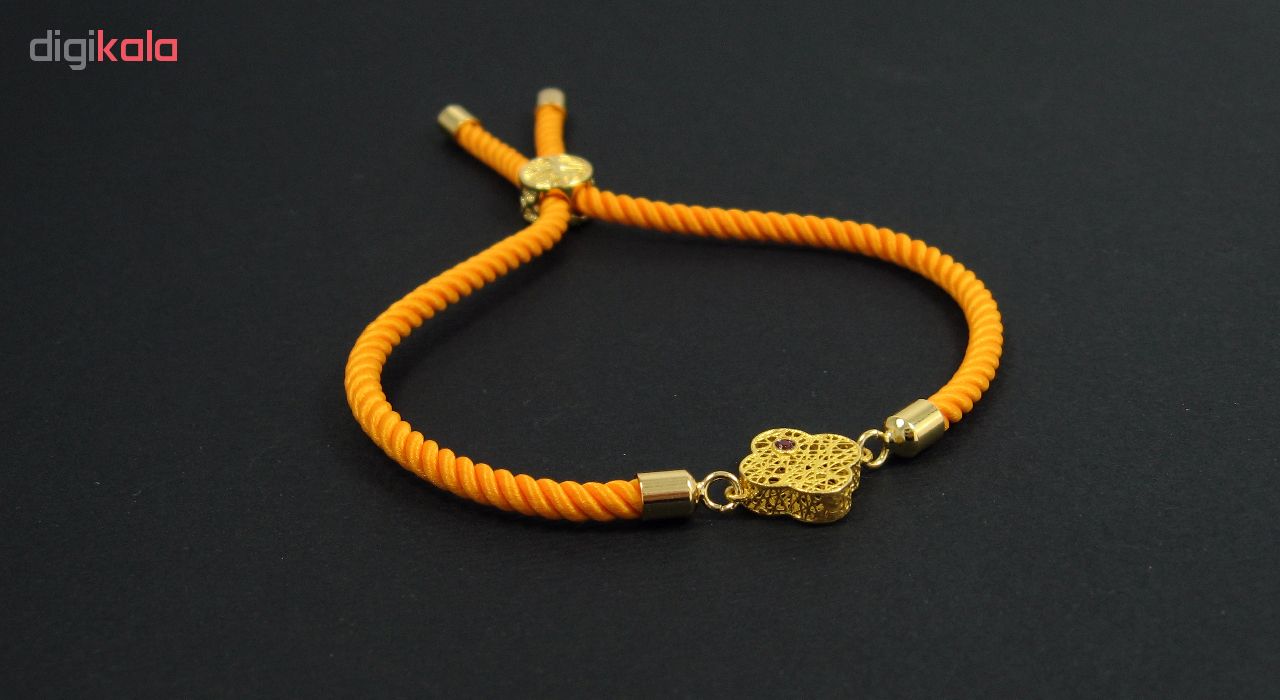 دستبند طلا 18 عیار زنانه مانچو کد bfg152 -  - 5