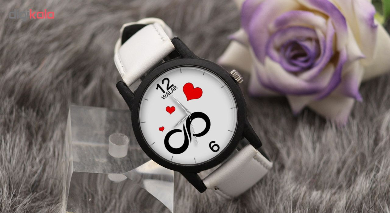 ساعت مچی عقربه ای زنانه والار طرح بی نهایت مدل LF1474