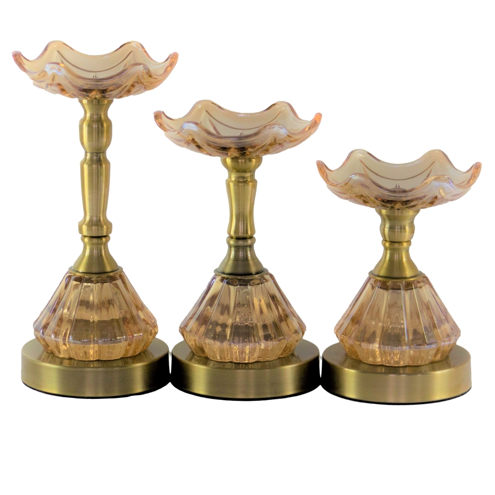 شمعدان کد 348 مجموعه 3 عددی