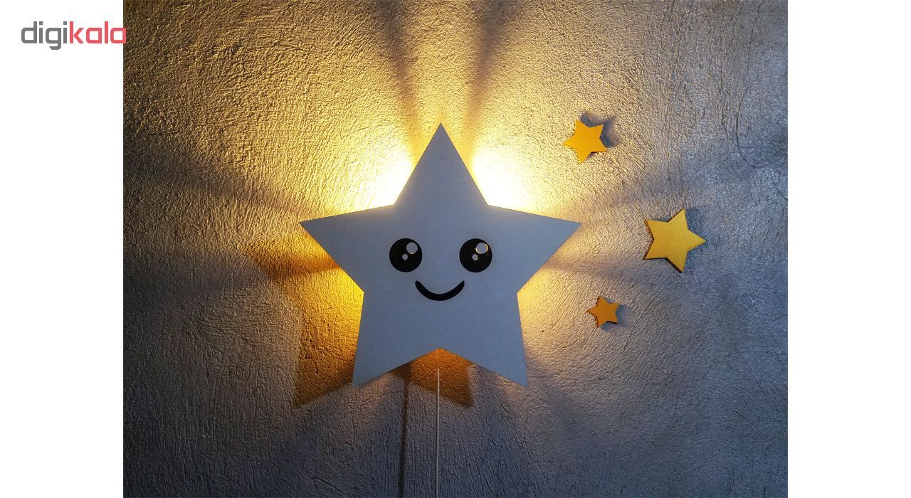 چراغ خواب دیواری طرح ستاره