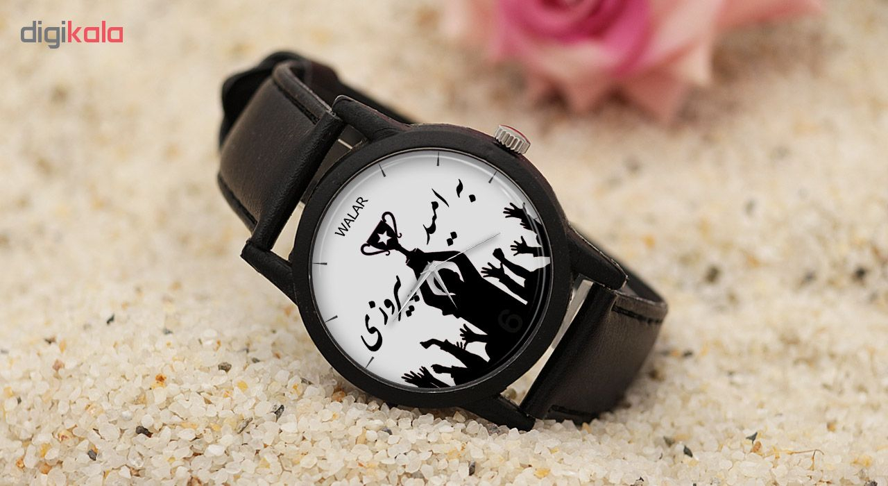 ساعت مچی عقربه ای والار طرح به امید پیروزی مدل LF1277
