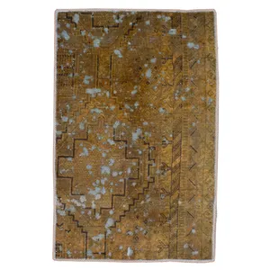 فرش دستباف رنگ شده یک متری کد 2059R