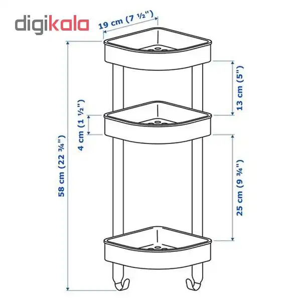 قفسه حمام ایکیا مدل BROGRUND