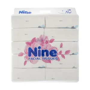 دستمال کاغذی 100 برگ ناین مدل Blue بسته 10 عددی